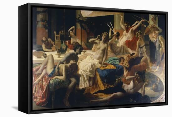 The Orgies of Messalina, 1867-1868-Federico Faruffini-Framed Stretched Canvas