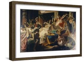 The Orgies of Messalina, 1867-1868-Federico Faruffini-Framed Giclee Print