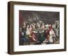 The Orgy, Plate III from 'A Rake's Progress', Illustration from 'Hogarth Restored: the Whole…-William Hogarth-Framed Giclee Print