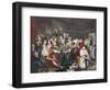 The Orgy, Plate III from 'A Rake's Progress', Illustration from 'Hogarth Restored: the Whole…-William Hogarth-Framed Giclee Print