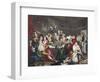 The Orgy, Plate III from 'A Rake's Progress', Illustration from 'Hogarth Restored: the Whole…-William Hogarth-Framed Giclee Print