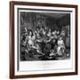 The Orgy, Plate Iii from 'A Rake's Progress'-William Hogarth-Framed Giclee Print