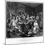 The Orgy, Plate Iii from 'A Rake's Progress'-William Hogarth-Mounted Giclee Print