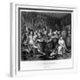 The Orgy, Plate Iii from 'A Rake's Progress'-William Hogarth-Framed Giclee Print