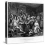 The Orgy, Plate Iii from 'A Rake's Progress'-William Hogarth-Stretched Canvas