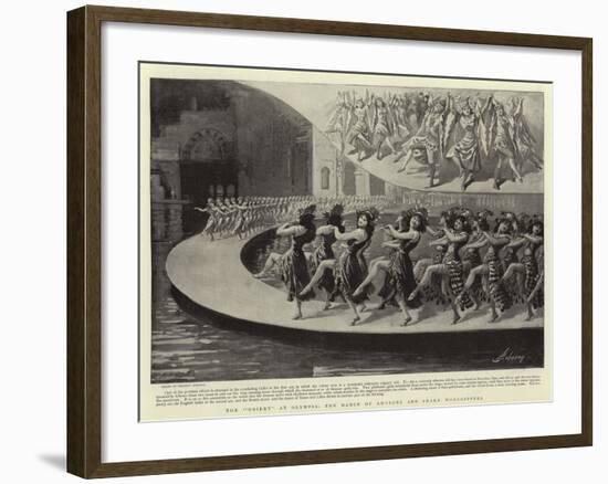 The Orient at Olympia, the Dance of Amazons and Snake Worshippers-Herbert Johnson-Framed Giclee Print