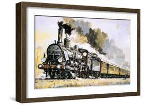 The Orient Express, Introduced in 1883-John S. Smith-Framed Giclee Print