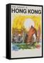 The Orient Is Hong Kong Travel Poster-null-Framed Stretched Canvas