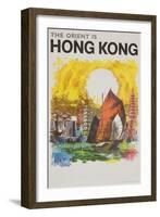 The Orient Is Hong Kong Travel Poster-null-Framed Giclee Print