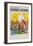 The Orient Is Hong Kong Travel Poster-null-Framed Giclee Print