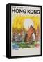 The Orient Is Hong Kong Travel Poster-null-Framed Stretched Canvas