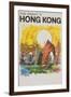 The Orient Is Hong Kong Travel Poster-null-Framed Giclee Print