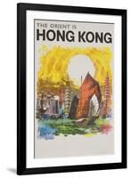 The Orient Is Hong Kong Travel Poster-null-Framed Giclee Print