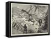 The Orient Line Steamer Chimborazo in a Gale-null-Framed Stretched Canvas