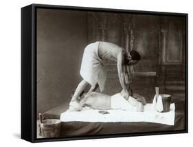 The Oriental Bath. Massage, 1880s-Dmitri Ivanovich Yermakov-Framed Stretched Canvas
