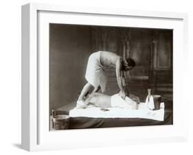 The Oriental Bath. Massage, 1880s-Dmitri Ivanovich Yermakov-Framed Photographic Print