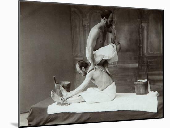 The Oriental Bath. Massage, 1880s-Dmitri Ivanovich Yermakov-Mounted Photographic Print