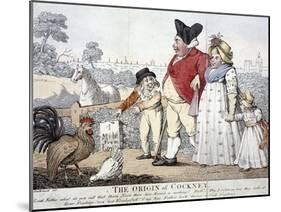 The Origin of Cockney,' London, C1800-Isaac Cruikshank-Mounted Giclee Print