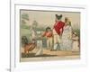 The Origin of Cockney-George Cruikshank-Framed Giclee Print