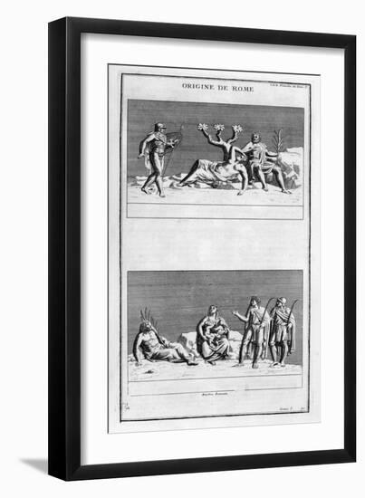 The Origin of Rome, 1757-Bernard De Montfaucon-Framed Giclee Print