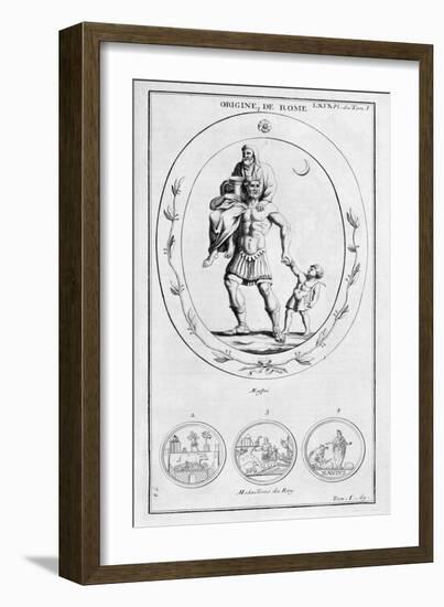 The Origin of Rome, 1757-Bernard De Montfaucon-Framed Giclee Print