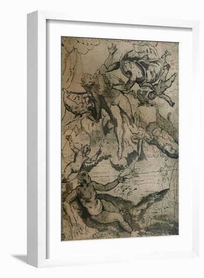 'The Origin of the Milky Way', c1575 (1932)-Jacopo Tintoretto-Framed Giclee Print