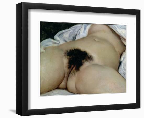 The Origin of the World, 1866-Gustave Courbet-Framed Giclee Print