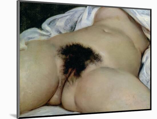 The Origin of the World, 1866-Gustave Courbet-Mounted Giclee Print