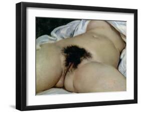 The Origin of the World, 1866-Gustave Courbet-Framed Giclee Print