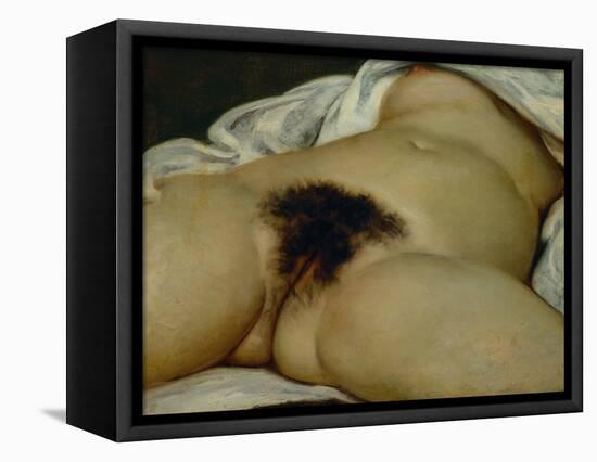 The Origin of the World-Gustave Courbet-Framed Stretched Canvas