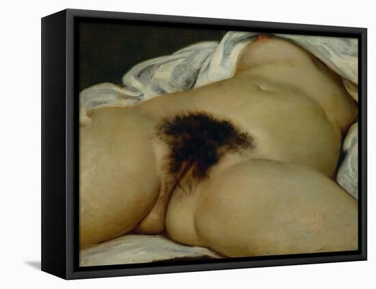 The Origin of the World-Gustave Courbet-Framed Stretched Canvas