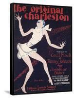 The Original Charleston, as Danced by Josephine Baker at the Folies-Bergere Paris-Roger de Valerio-Framed Stretched Canvas