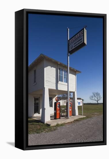 The Original Lucille's Route 66 Roadhouse, Hydro, Oklahoma, USA-Walter Bibikow-Framed Stretched Canvas