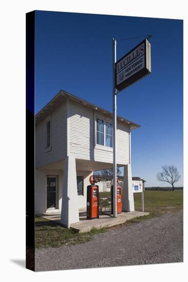 The Original Lucille's Route 66 Roadhouse, Hydro, Oklahoma, USA-Walter Bibikow-Stretched Canvas