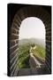 The Original Mutianyu Section of the Great Wall, Beijing, China-Michael DeFreitas-Stretched Canvas