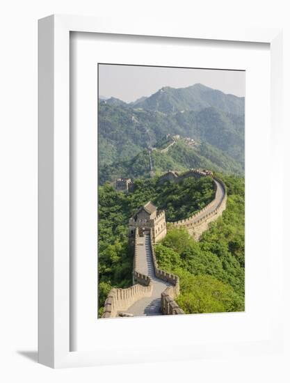 The Original Mutianyu Section of the Great Wall, Beijing, China-Michael DeFreitas-Framed Photographic Print