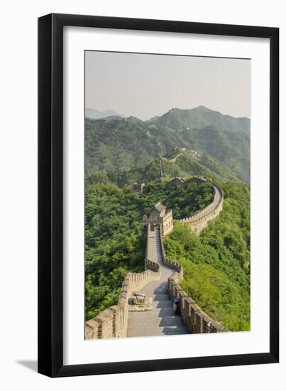 The Original Mutianyu Section of the Great Wall, UNESCO World Heritage Site, Beijing, China, Asia-Michael DeFreitas-Framed Photographic Print