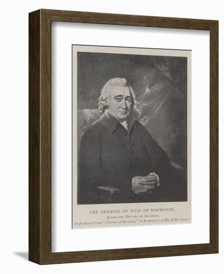 The Original of Weir of Hermiston-Sir Henry Raeburn-Framed Giclee Print