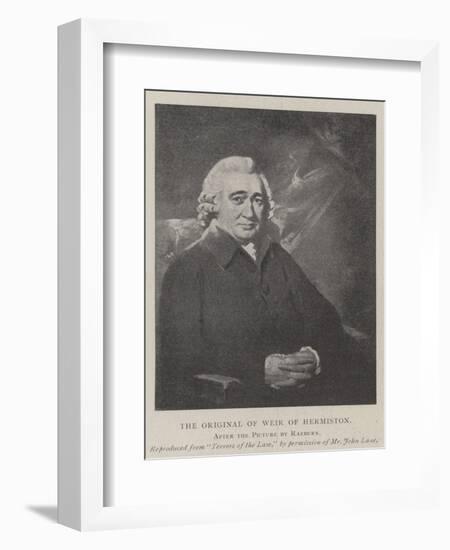 The Original of Weir of Hermiston-Sir Henry Raeburn-Framed Giclee Print