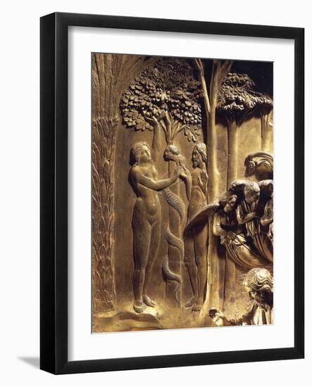 The Original Sin, Detail from the Stories of the Old Testament-Lorenzo Ghiberti-Framed Giclee Print