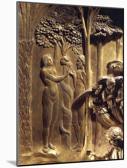 The Original Sin, Detail from the Stories of the Old Testament-Lorenzo Ghiberti-Mounted Giclee Print