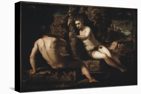 The Original Sin - Painting, 1550-1553-Domenico Robusti Tintoretto-Stretched Canvas