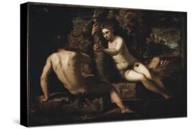 The Original Sin - Painting, 1550-1553-Domenico Robusti Tintoretto-Stretched Canvas