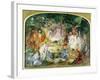 The Original Sketch for the Fairy's Banquet-John Anster Fitzgerald-Framed Giclee Print