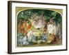 The Original Sketch for the Fairy's Banquet-John Anster Fitzgerald-Framed Giclee Print