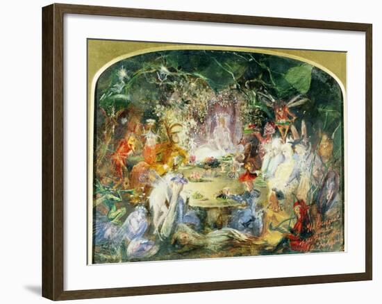 The Original Sketch for the Fairy's Banquet-John Austen Fitzgerald-Framed Giclee Print