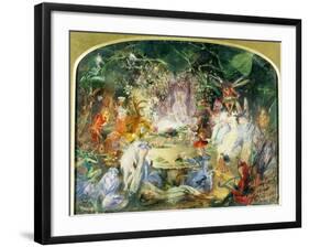 The Original Sketch for the Fairy's Banquet-John Austen Fitzgerald-Framed Giclee Print