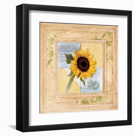 the Original Sunflower-Joadoor-Framed Art Print