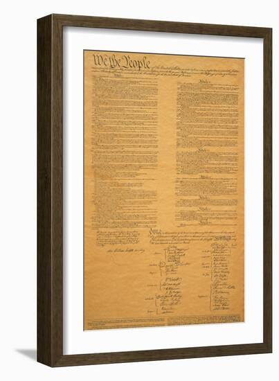 The Original United States Constitution-null-Framed Photographic Print