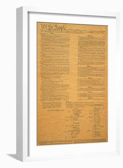 The Original United States Constitution-null-Framed Photographic Print